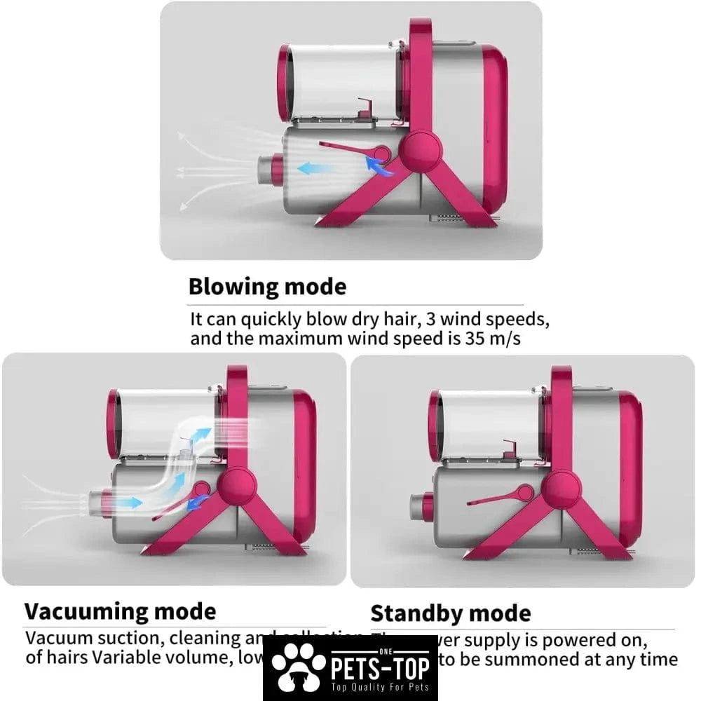 10 in 1 Pet Grooming Kit Local Warehouse Cat Grooming Clippers Vacuum & Blow dry with 3 Modes 6 Speed Adjustable Comb