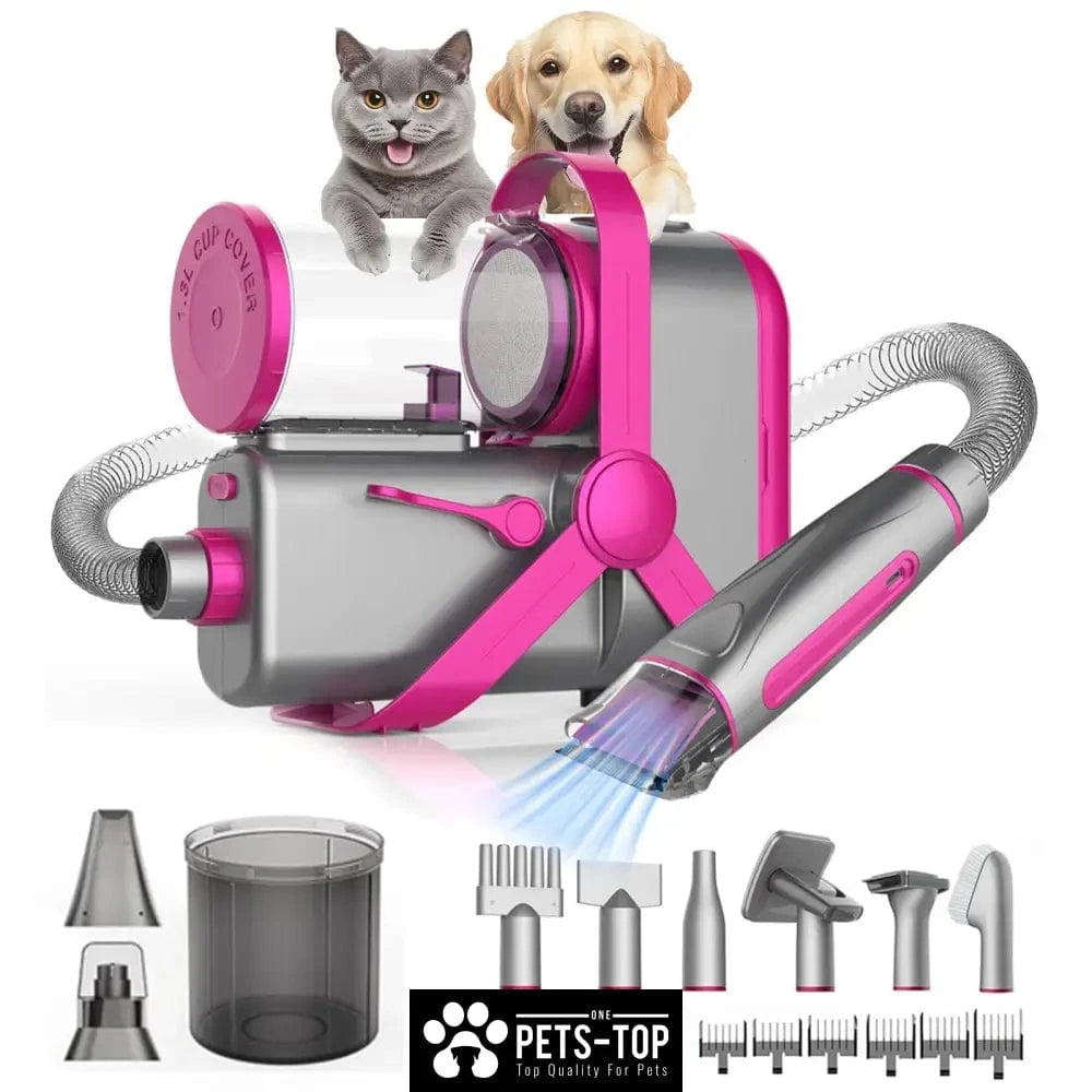 10 in 1 Pet Grooming Kit Local Warehouse Cat Grooming Clippers Vacuum & Blow dry with 3 Modes 6 Speed Adjustable Comb