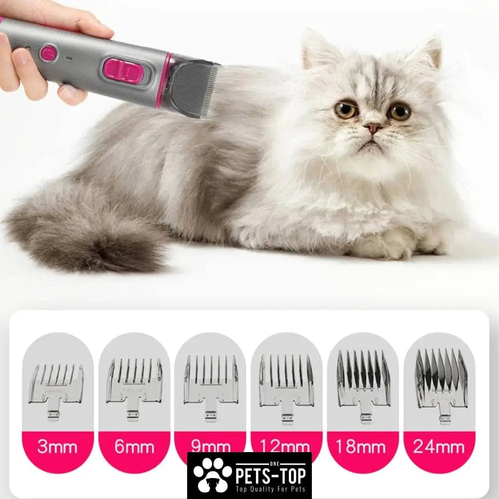 10 in 1 Pet Grooming Kit Local Warehouse Cat Grooming Clippers Vacuum & Blow dry with 3 Modes 6 Speed Adjustable Comb