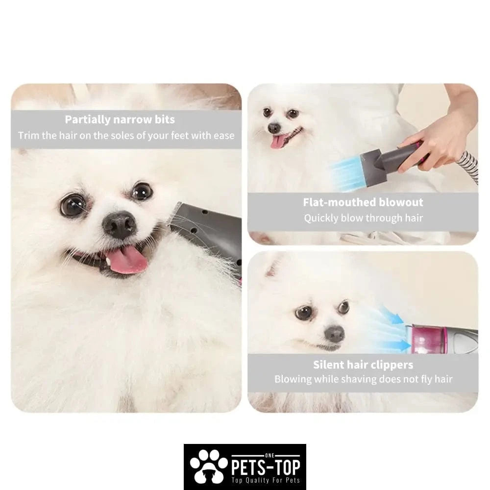 10 in 1 Pet Grooming Kit Local Warehouse Cat Grooming Clippers Vacuum & Blow dry with 3 Modes 6 Speed Adjustable Comb