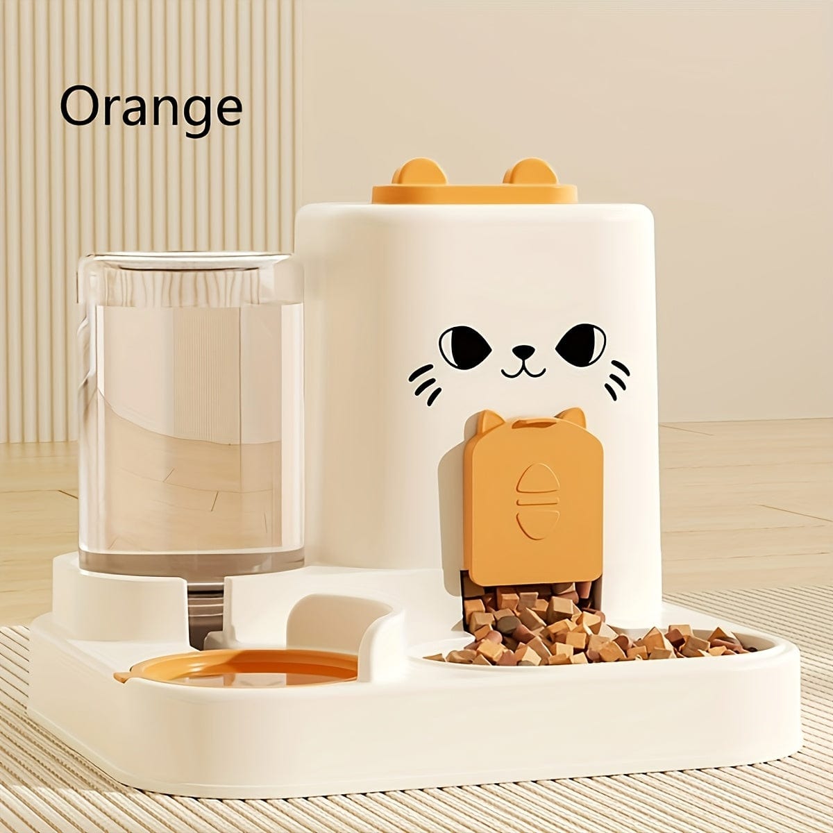 Distributeur automatique 2-en-1 chat – Gamelle & eau, grande capacité