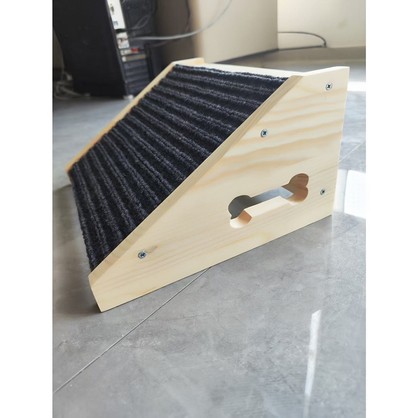 Rampe en bois pour chien – Portable, antidérapante et sûre pour escaliers