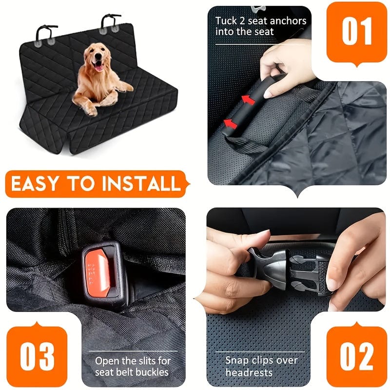 Housse siège auto chien – Protection universelle, antidérapante & durable