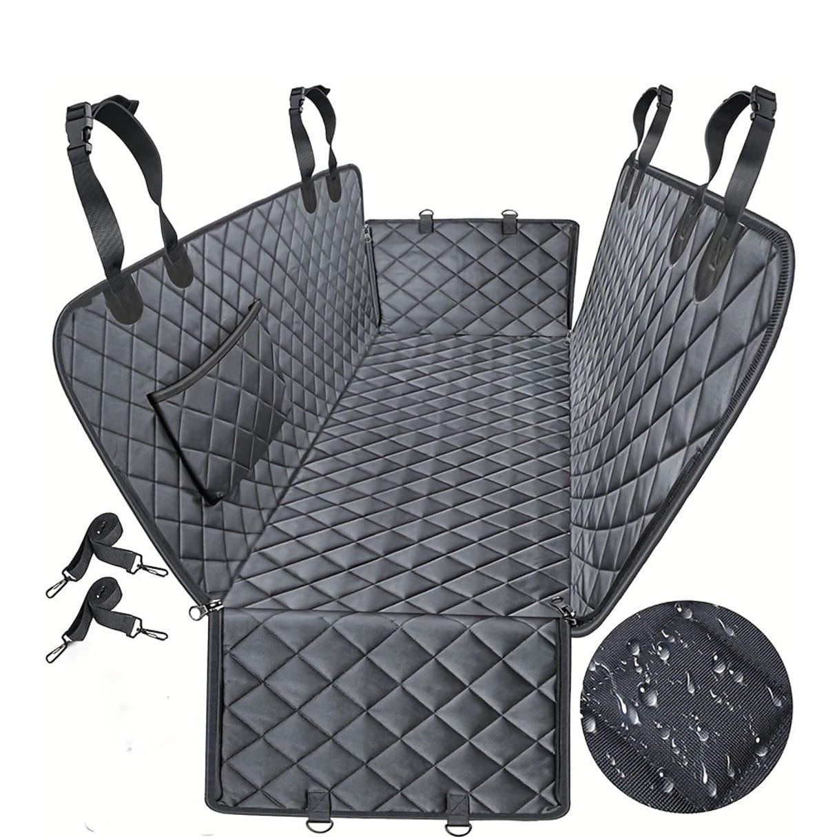 Housse siège auto chien 600D – Imperméable, anti-rayures et antidérapante