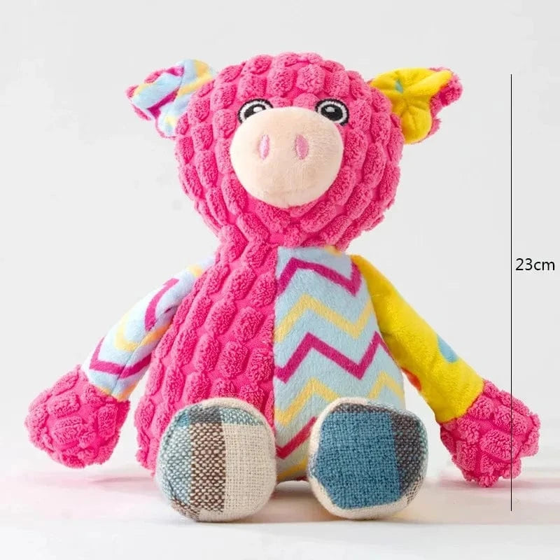Jouet en peluche pour chien – Résistant, grinçant & nettoyage des dents