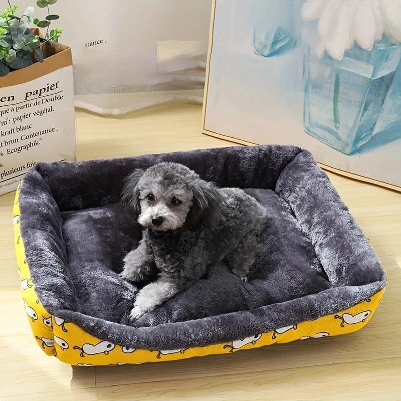 Lit pour chien & chat – Coussin moelleux, panier doux & tapis de canapé