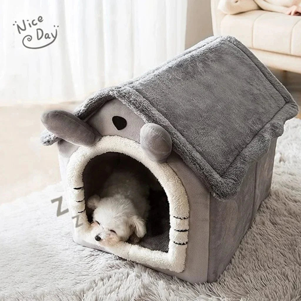 Maison pliante pour chiens & chats – Panier douillet avec matelas
