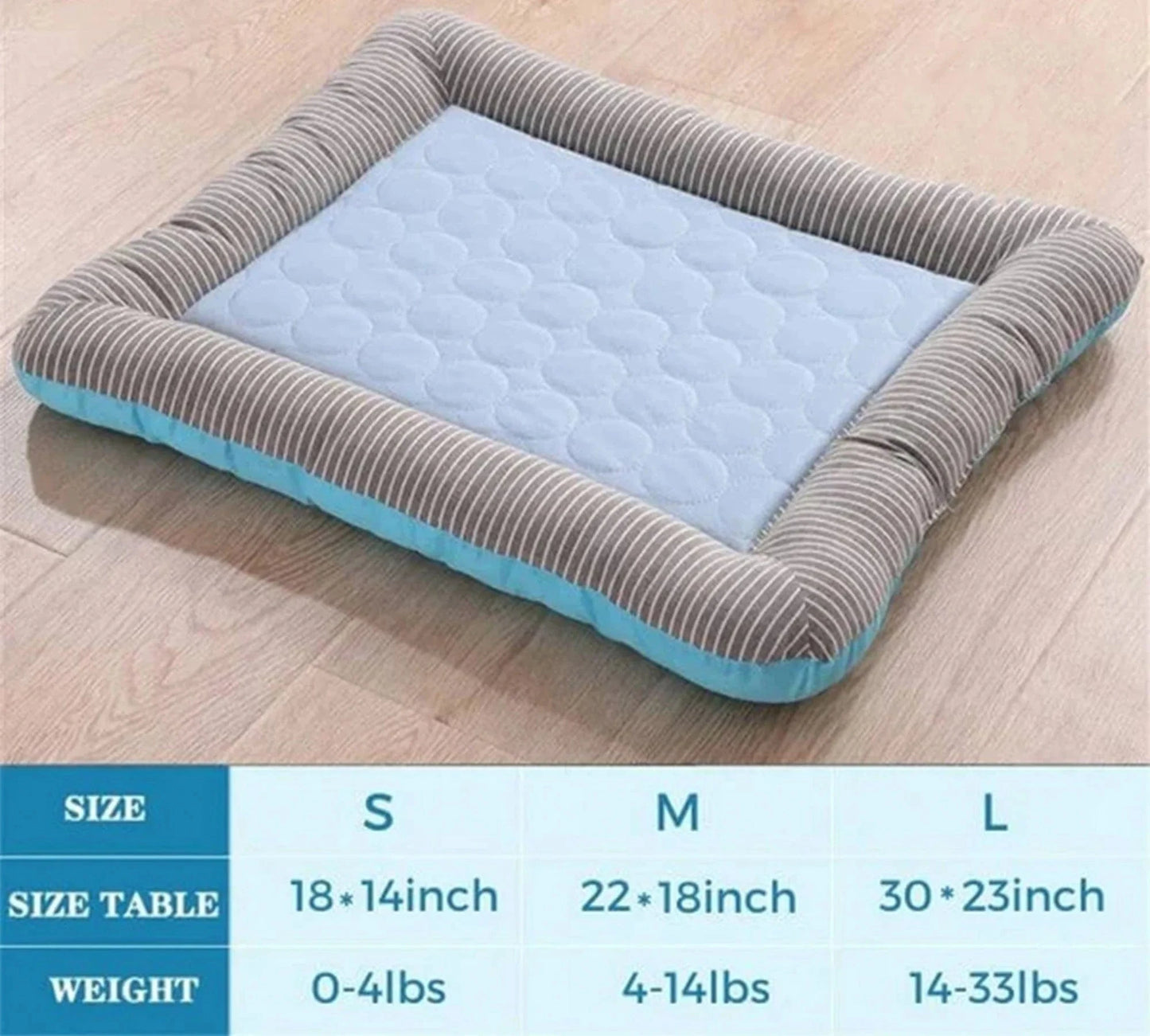 Tapis rafraîchissant pour chien & chat – Lit d’été en soie glacée