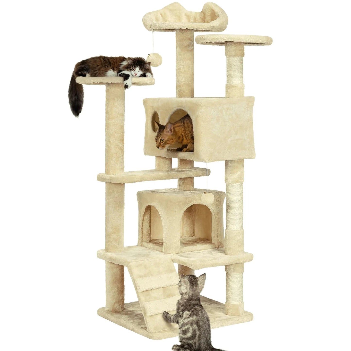 Grande maison pour chatons et chats – Tour condo avec griffoirs