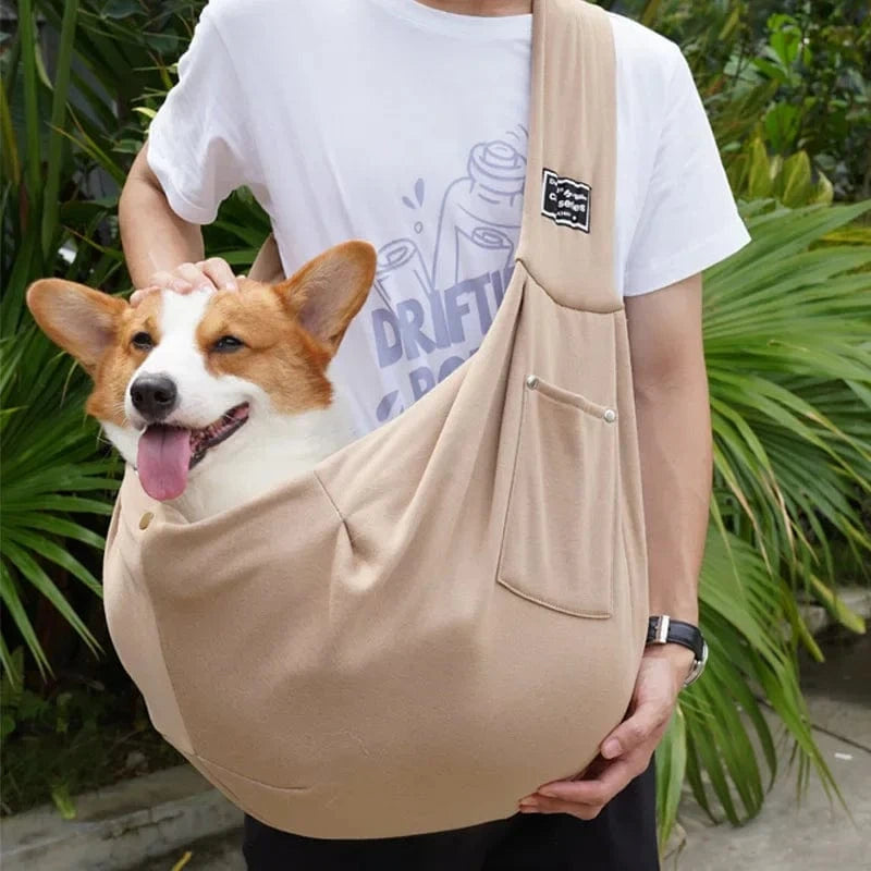 Sac à bandoulière pour chien & chat – Transport confortable & portable