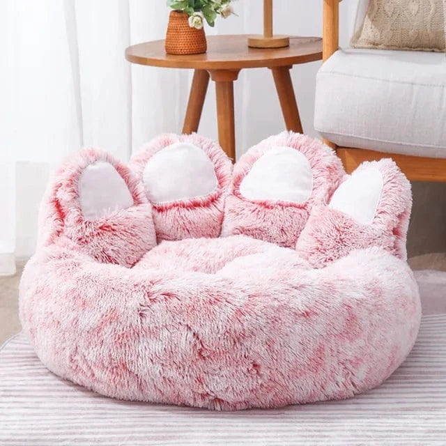 Lit pour chien & chat – Canapé patte d’ours doux & coussin moelleux