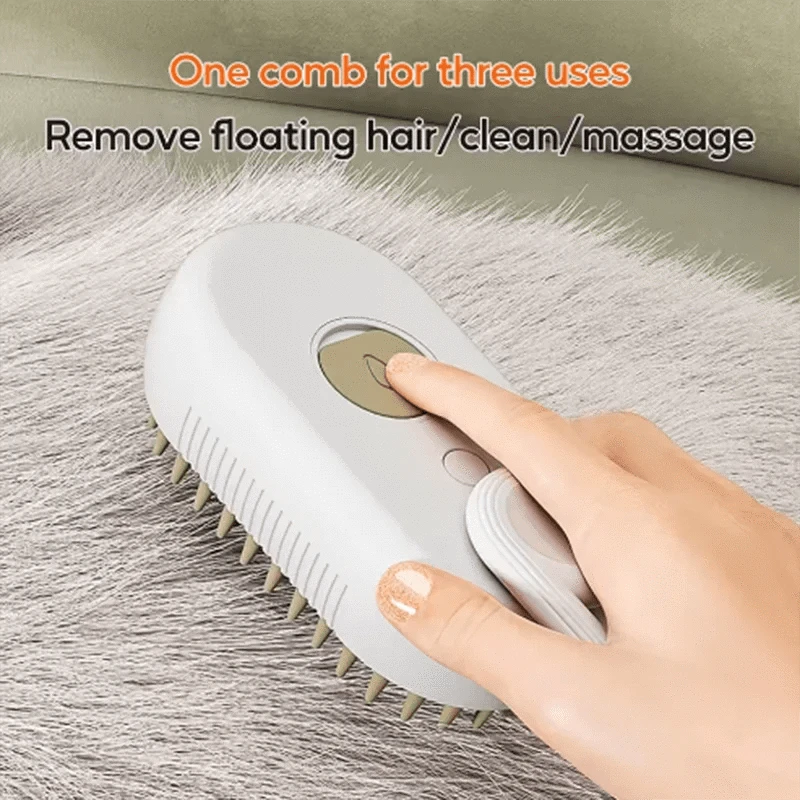 Brosse de massage spray pour chien & chat – Bain, épilation & peigne
