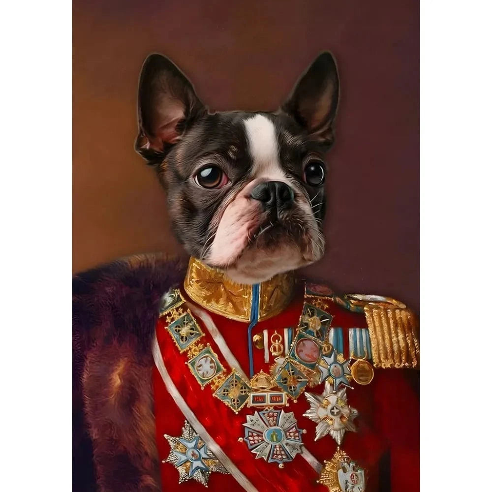 Affiche drôle chien Royal Renaissance – Art mural déco maison PawLuxe™
