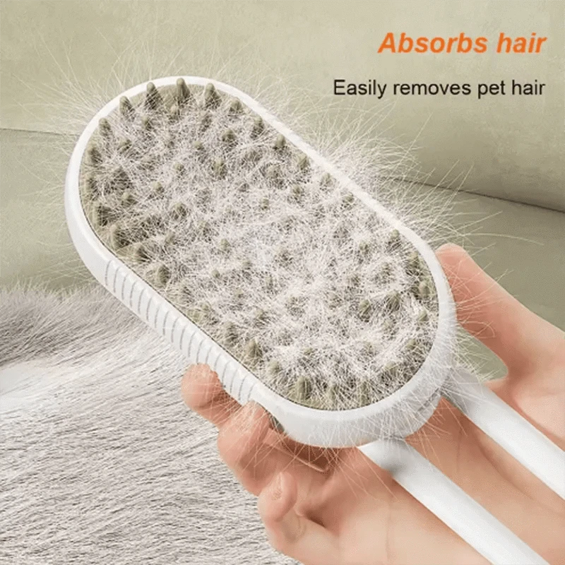 Brosse de massage spray pour chien & chat – Bain, épilation & peigne