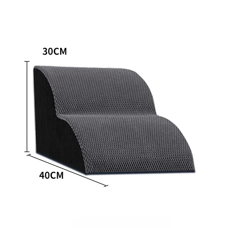 Rampe d’escalier lavable pour animaux – Mousse mémoire 2/3 marches
