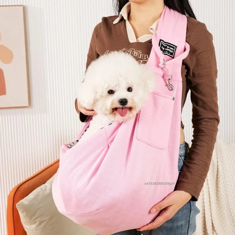 Sac à bandoulière pour chien & chat – Transport confortable & portable