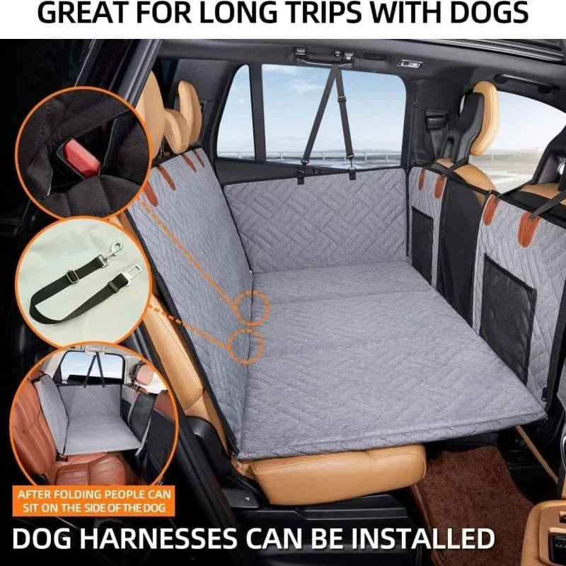 Extension de siège arrière pour chien – Housse voiture étanche & hamac