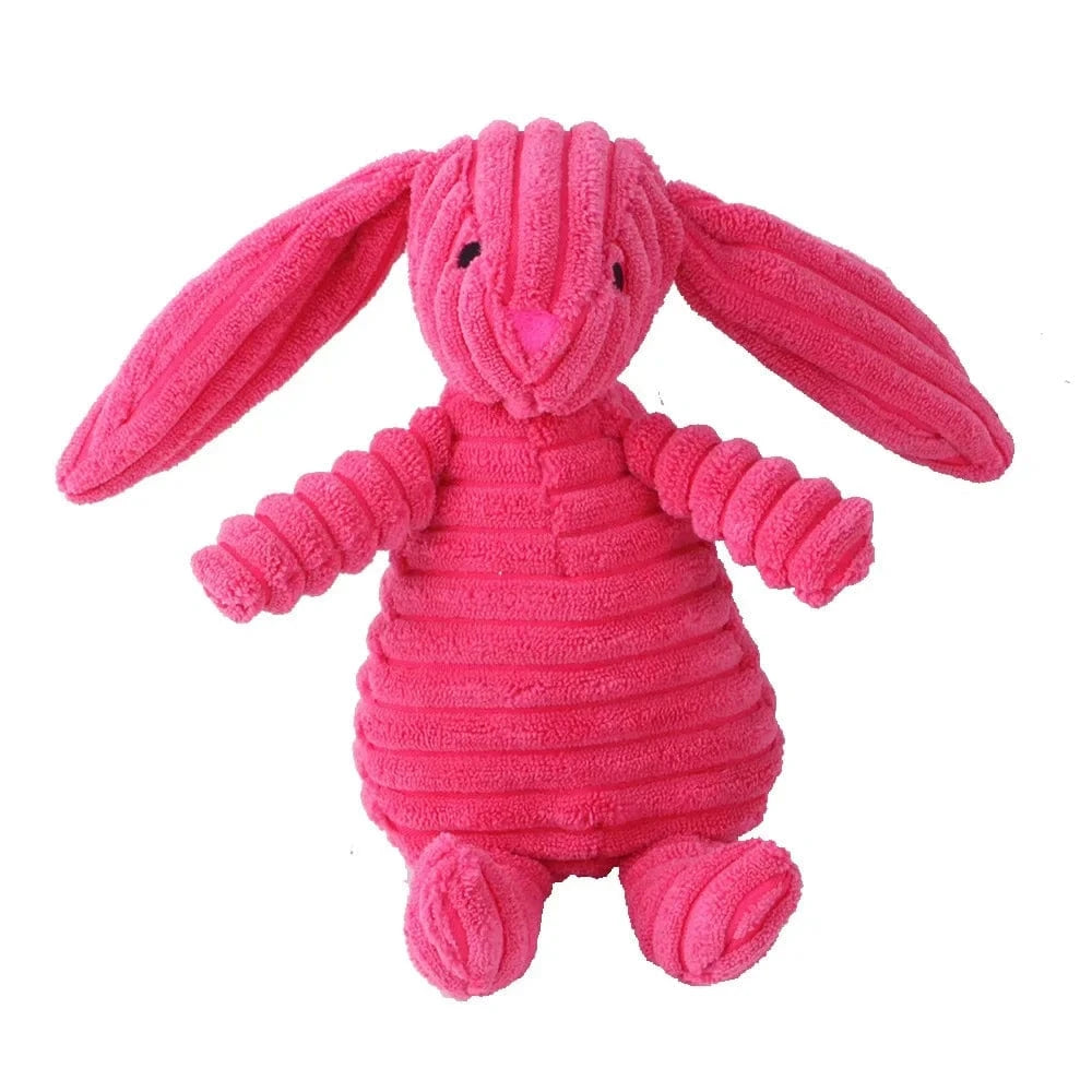 Jouet en peluche velours côtelé pour chien – Résistant & grinçant