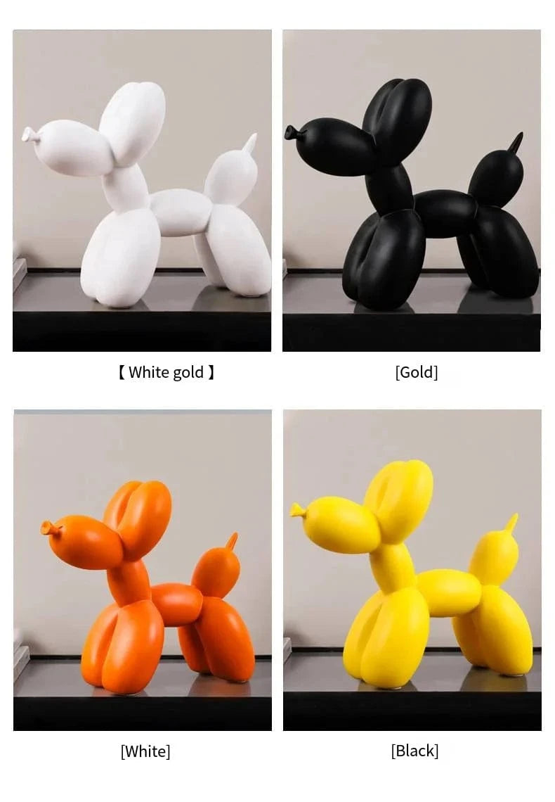 Ballon créatif nordique en résine – Décoration chien salon bureau PawLuxe™