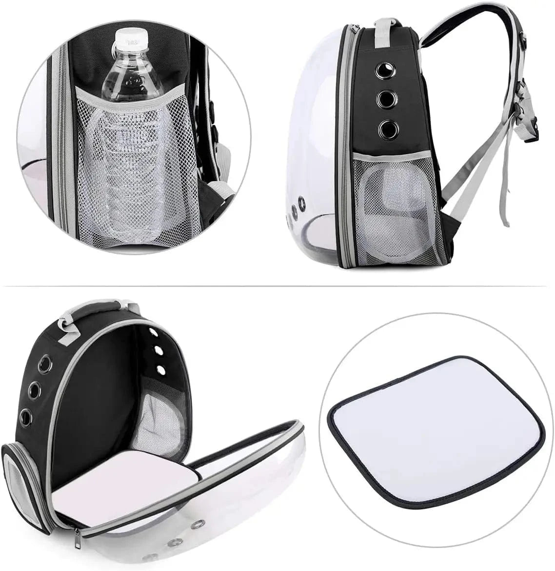 Sac à dos capsule pour animaux – Respirant, bulle transparente, voyage