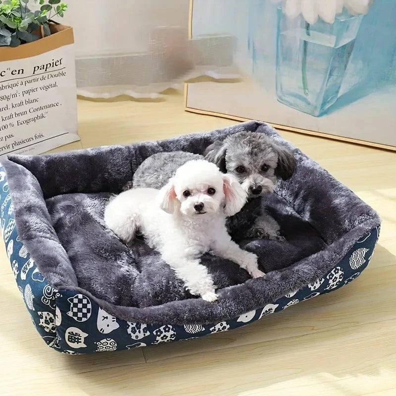 Lit pour chien & chat – Coussin moelleux, panier doux & tapis de canapé