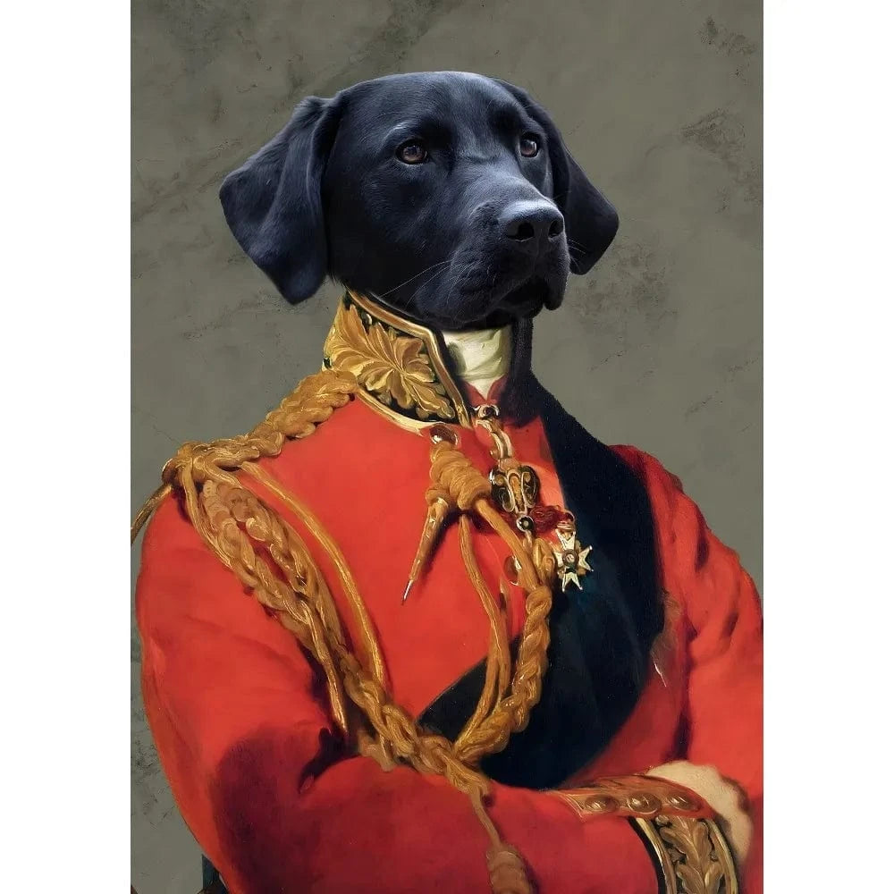 Affiche drôle chien Royal Renaissance – Art mural déco maison PawLuxe™
