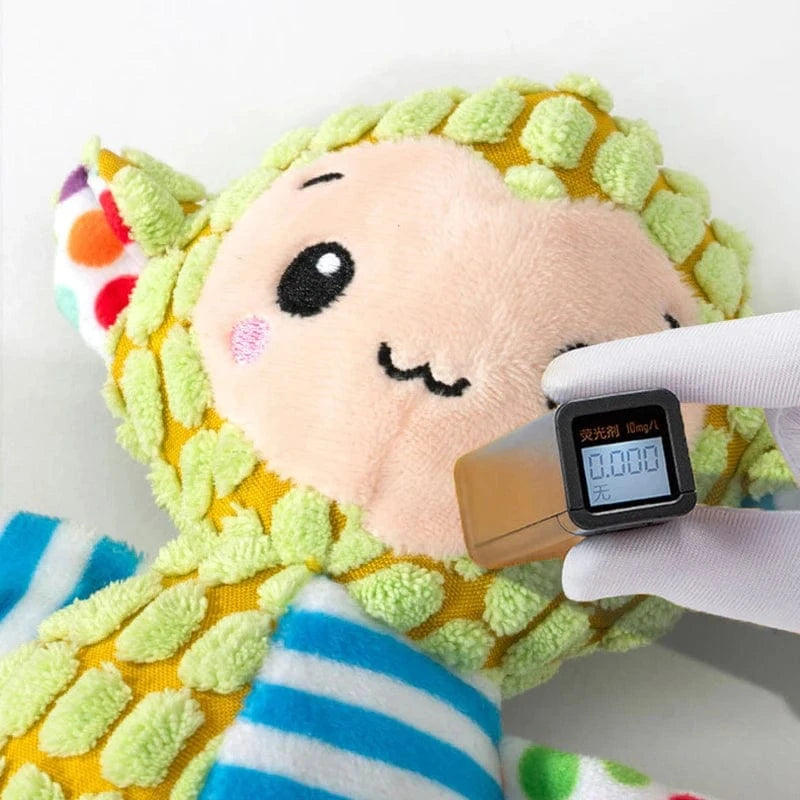 Jouet en peluche pour chien – Résistant, grinçant & nettoyage des dents
