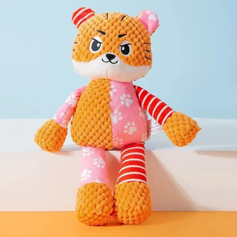 Jouet en peluche pour chien – Résistant, grinçant & nettoyage des dents