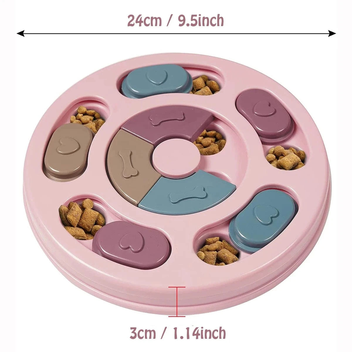 Bol cachette de nourriture pour chien – Jouet éducatif & interactif