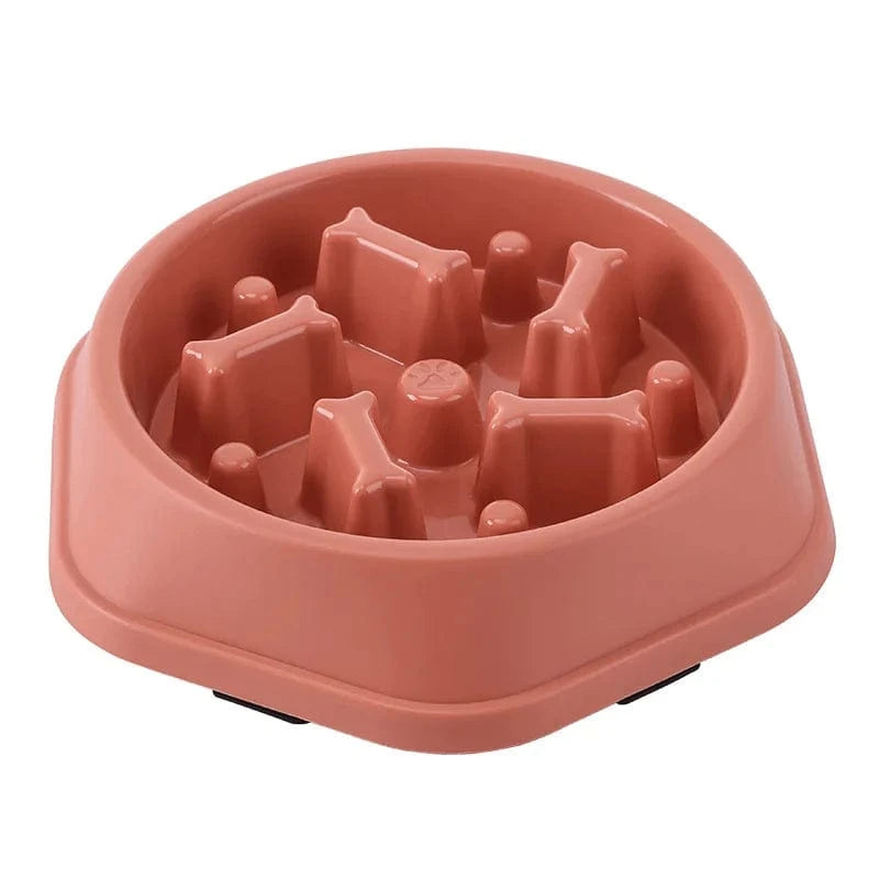 Bol nourriture lente anti-étouffement pour chiens et chats – Multicouleurs