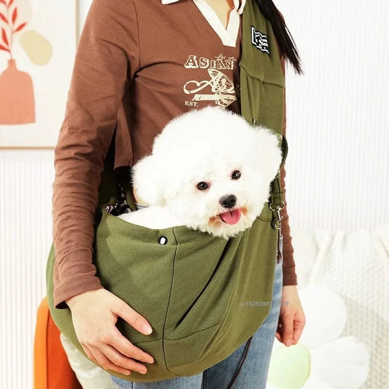 Sac à bandoulière pour chien & chat – Transport confortable & portable