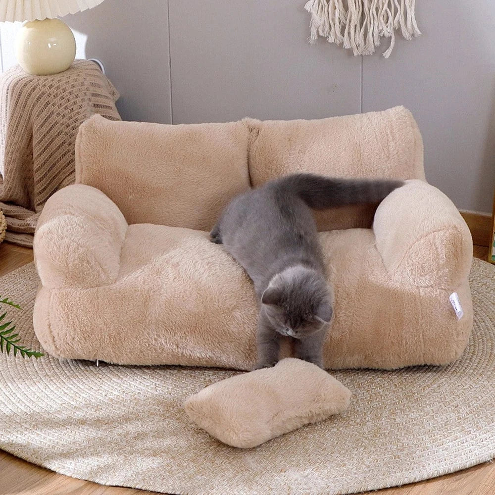 Canapé pour chien & chat – Coussin détachable, lavable & ultra doux