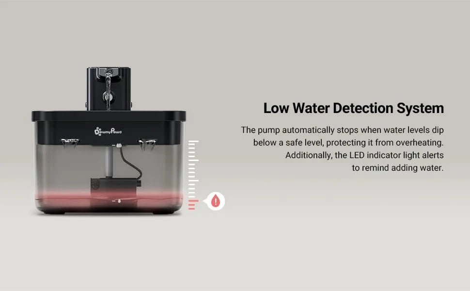 Fontaine eau automatique 2,5L inox – Distributeur sans fil