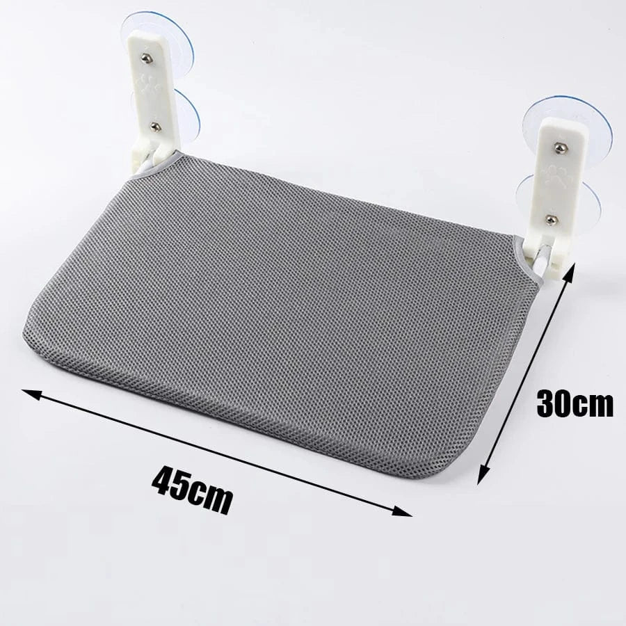 Hamac pliant pour chat – Plateforme fenêtre murale avec double ventouse