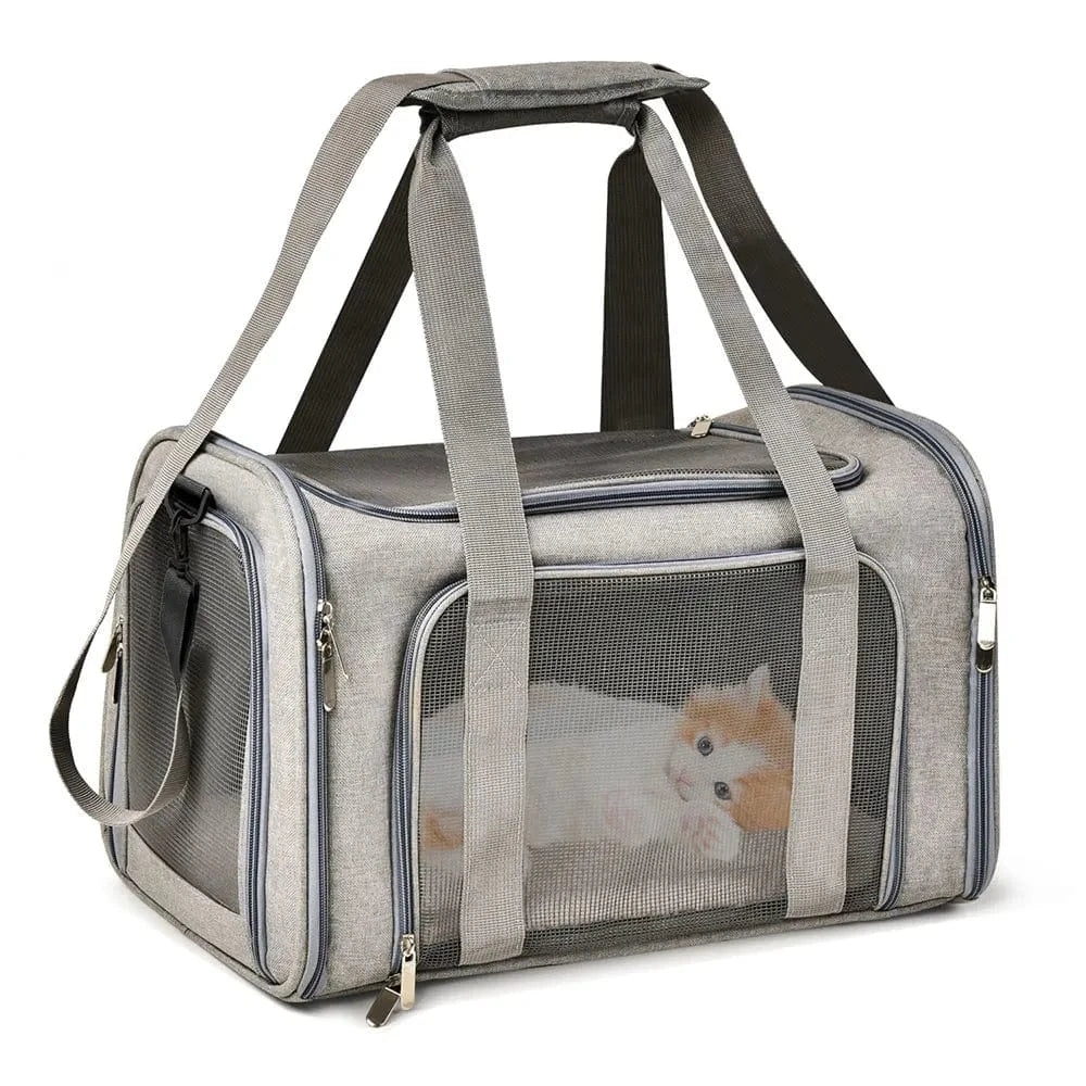 Sac de Transport pour Chien & Chat – Sac à Dos Latéral Souple, Voyage & Avion ✈ | Transport Animaux de Compagnie Confortable et Sécurisé