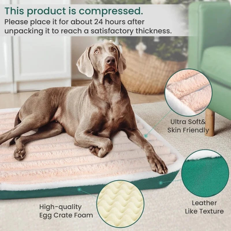 Tapis de lit pour chien & chat – Coussin amovible, lavable & confortable