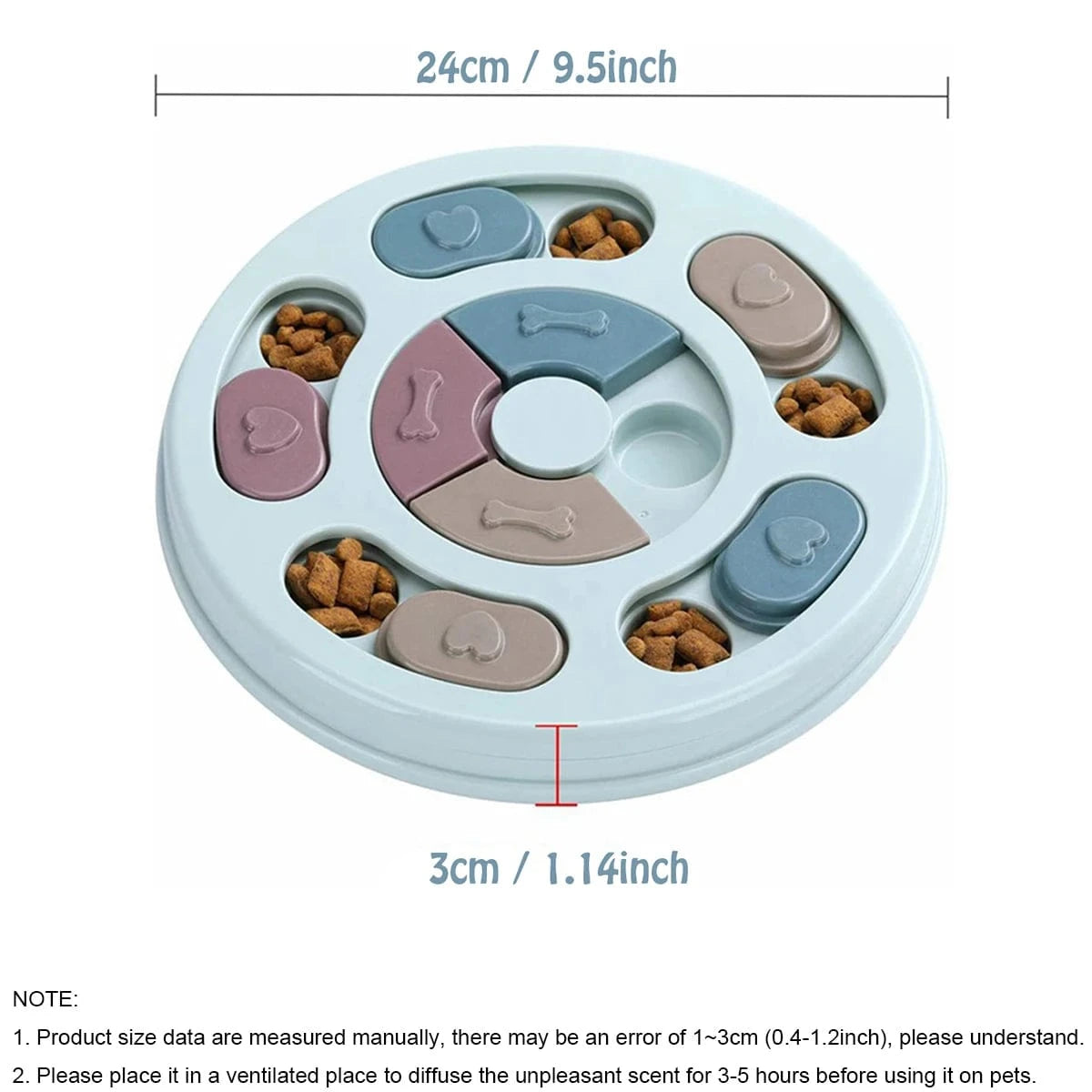 Bol cachette de nourriture pour chien – Jouet éducatif & interactif