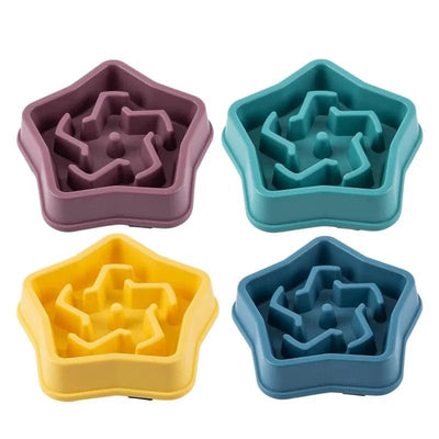 Bol nourriture lente anti - étouffement pour chiens et chats – Multicouleurs - One PETS - TOP