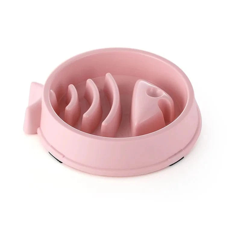Bol nourriture lente anti-étouffement pour chiens et chats – Multicouleurs Rose One PETS-TOP