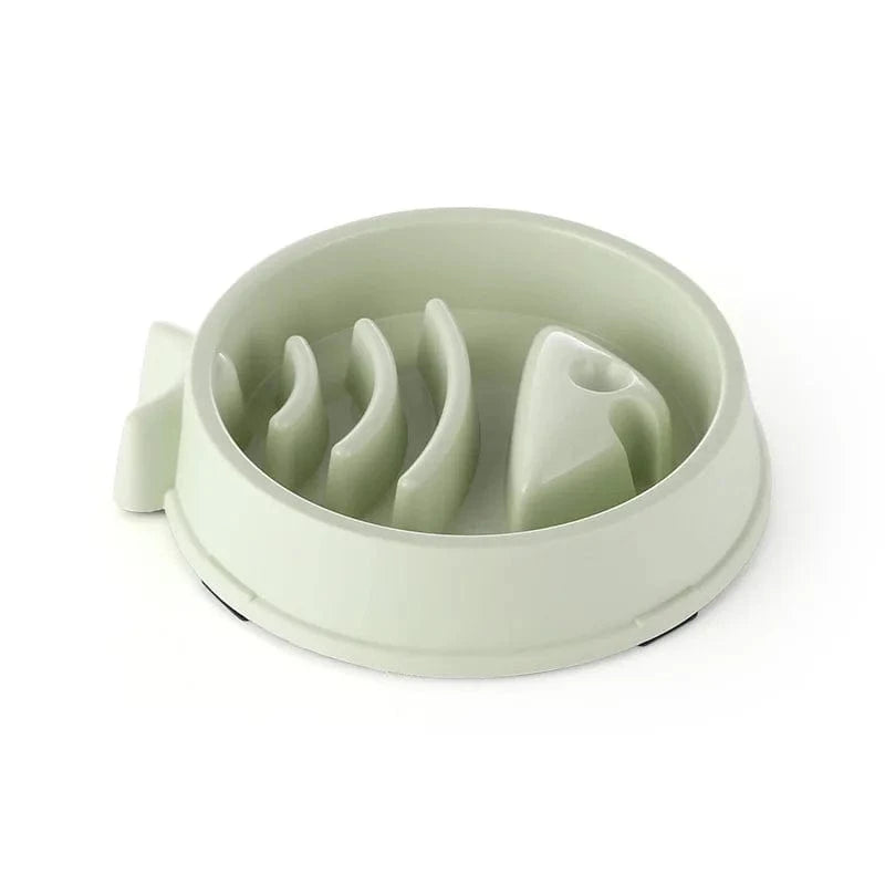 Bol nourriture lente anti-étouffement pour chiens et chats – Multicouleurs Vert clair One PETS-TOP