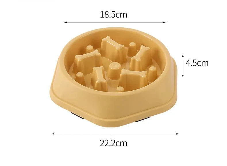 Bol nourriture lente anti-étouffement pour chiens et chats – Multicouleurs One PETS-TOP