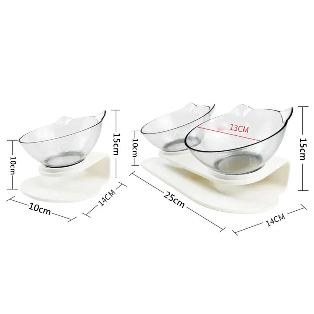 Bols antidérapants simples & doubles – Gamelles avec support inclinable One PETS-TOP