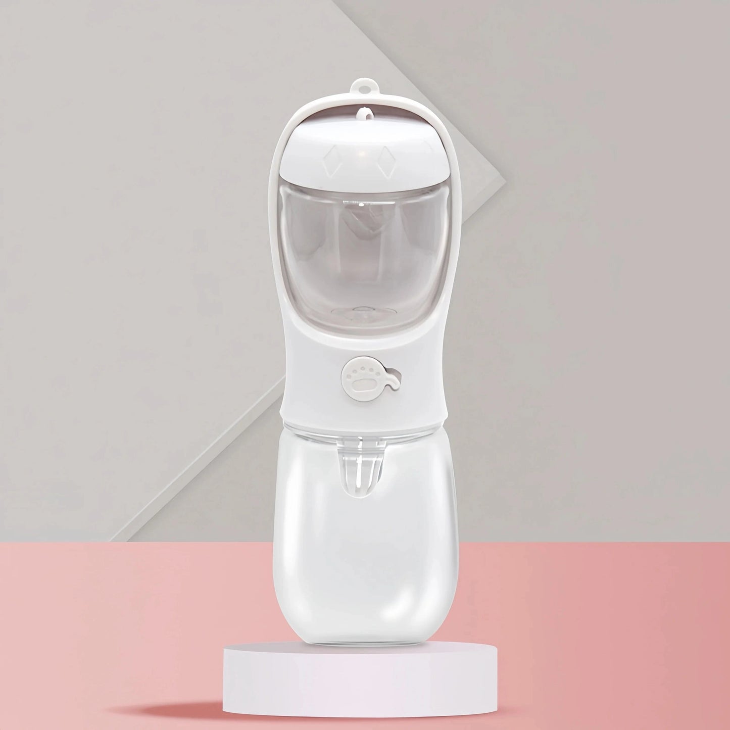 Bouteille d'eau portable 2-en-1 pour chiens et chats – Voyage outdoor Blanc / 550ml One PETS-TOP