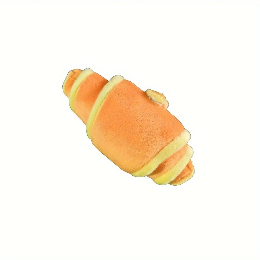 Jouet pour chien en peluche croissant – Interactif, sonore et durable