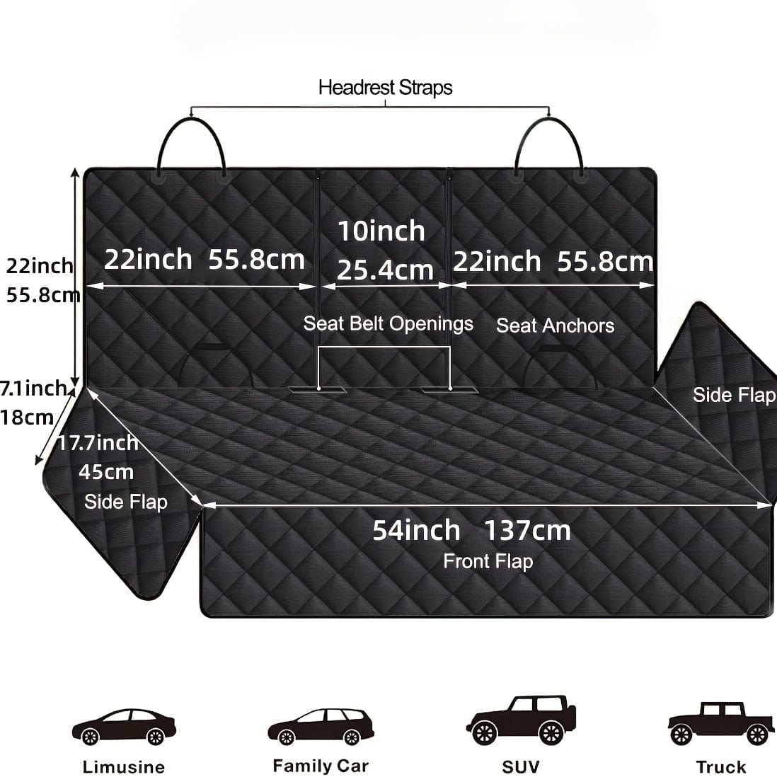 Housse siège auto chien – Protection universelle, antidérapante & durable