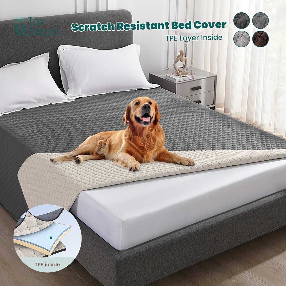 Couverture chien anti-rayures – Plaid doux imperméable & antidérapant