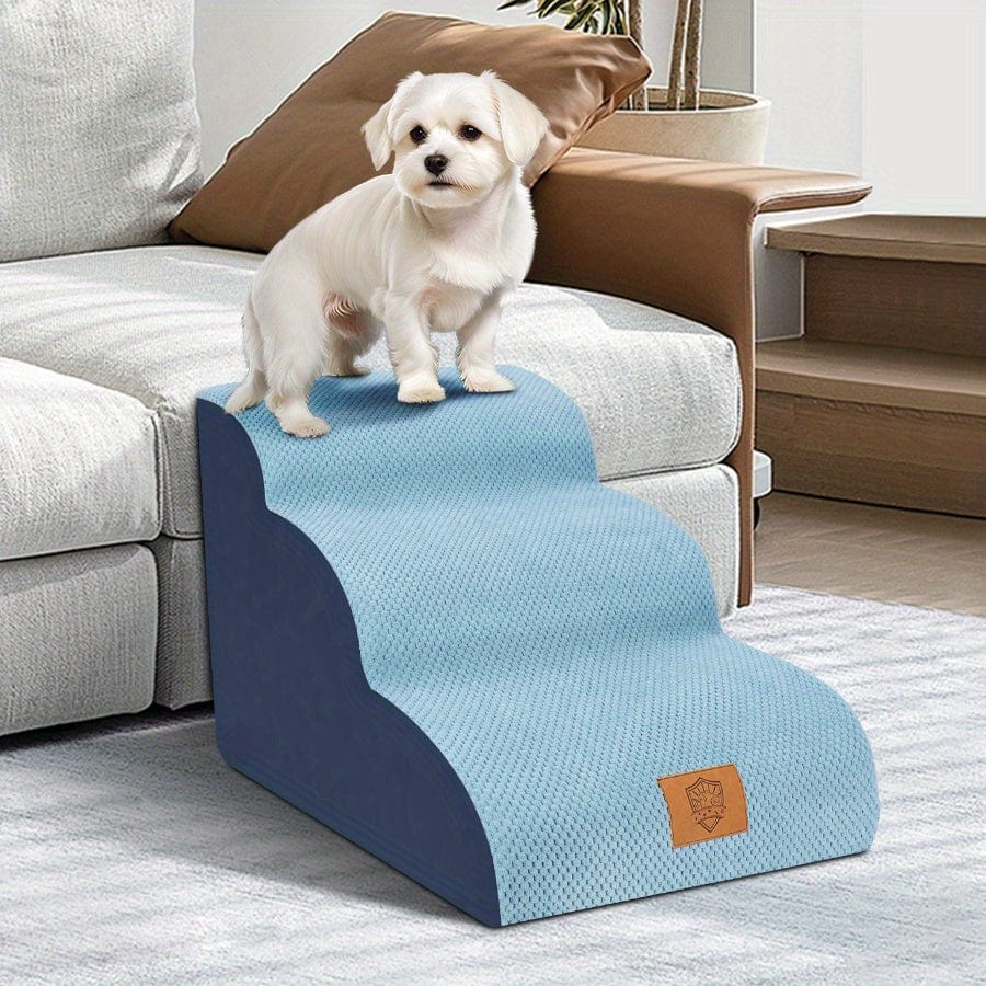 Escaliers 3 marches pour chien – Housse lavable & antidérapante