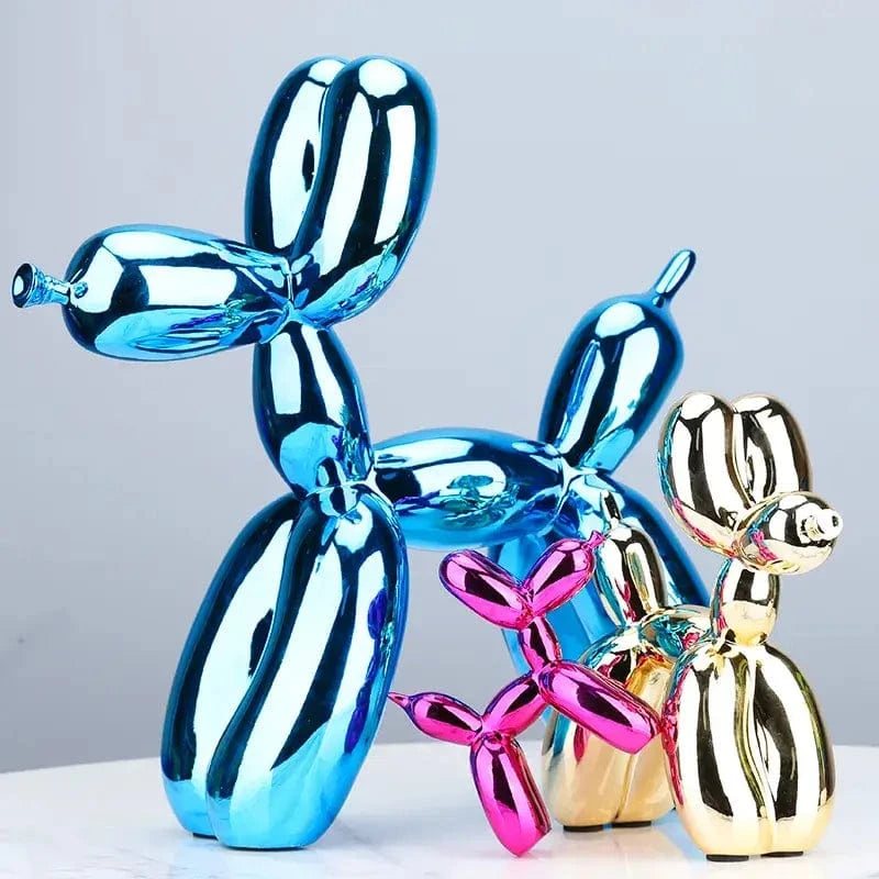 Élégante Sculpture De Chien En Résine Électroplaquée - One PETS-TOP