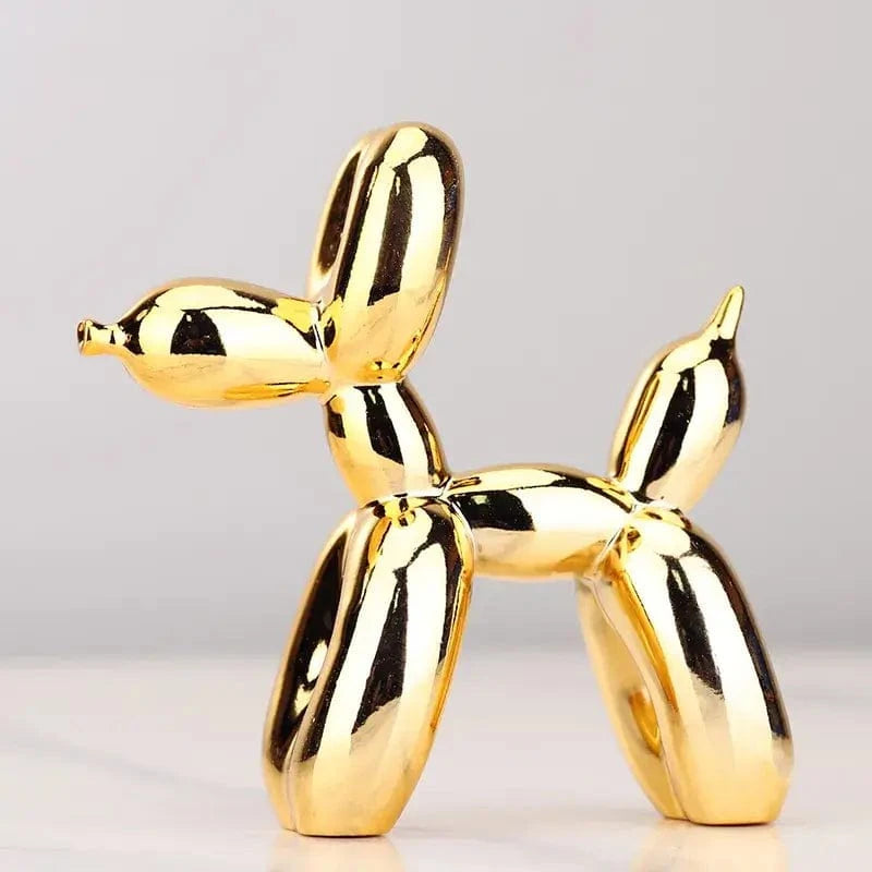 Élégante Sculpture De Chien En Résine Électroplaquée - One PETS-TOP