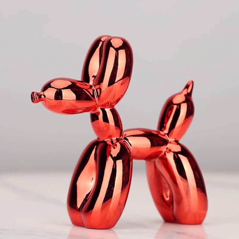 Élégante Sculpture De Chien En Résine Électroplaquée - One PETS-TOP